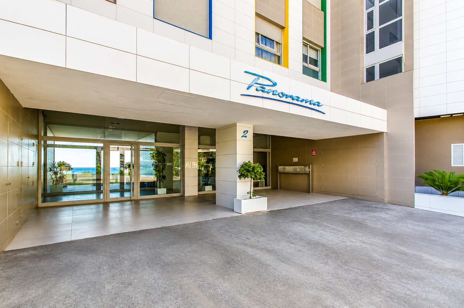 The entrance